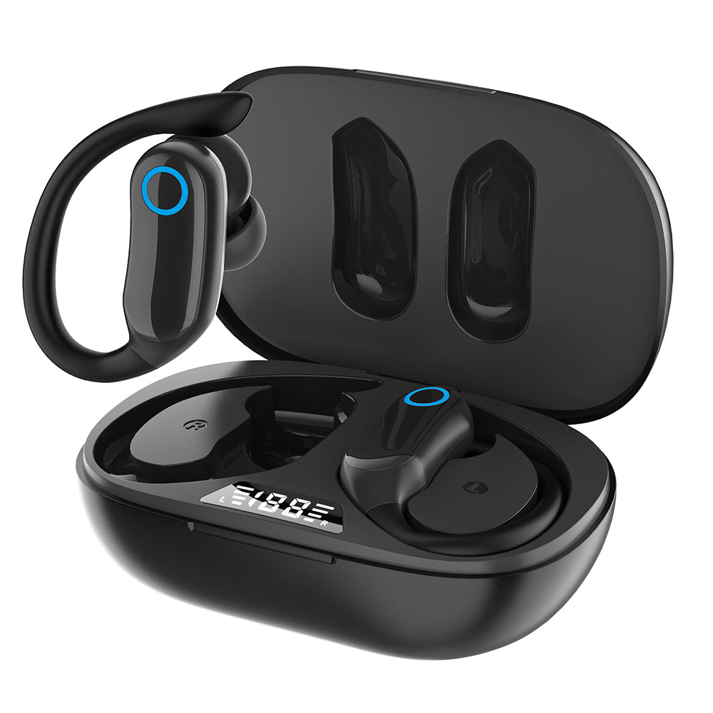 i26 Bluetooth Wireless Ear-Hook Earbud Waterproof Sports Earphone Headphone with Digital Display Charging Case i26 Bluetooth Wireless Ear-Hook Earbud Waterproof Sports Earphone Headphone with Digital Display Charging Case